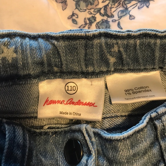 Hanna Andersson girls size 5 jeans - Picture 2 of 5